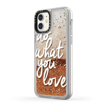 Casetify iPhone 11 Glitter Case, Gold Chrome Do What You Love