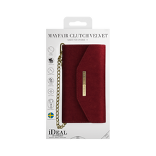 iDeal Of Sweden iPhone 11 Mayfair Clutch Velvet, Red