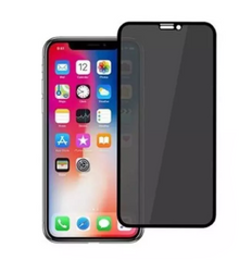 Comma iPhone 11/XR Tempered Glass, Full Screen 3D Curved Privacy Black (Grey)