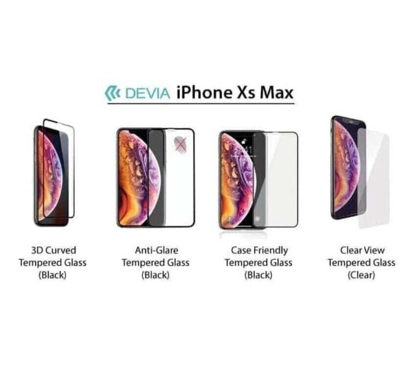 Devia iPhone 11 Pro Max/ Xs Max Tempered Glass (Asahi), Entire View Clear