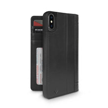 Twelve South iPhone X Journal Leather Wallet Case, Black