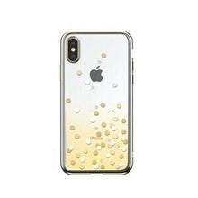 Comma iPhone Xs Max Crystal Case, Gold/Polka