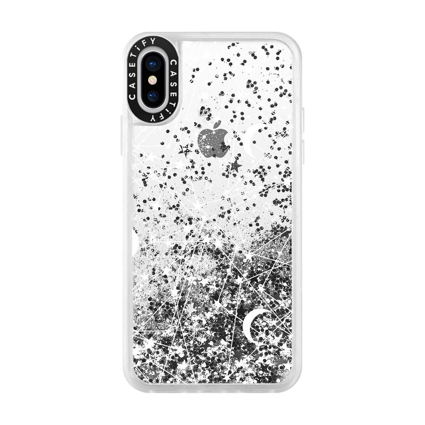 Casetify iPhone Xs Glitter Case, Rose Pink Pink Floral Flowers and Roses Chic Fe