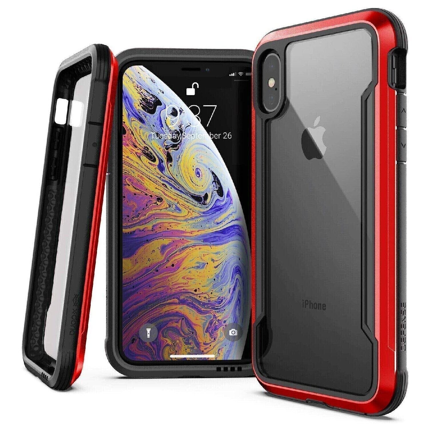 X-Doria iPhone Xs Max Defense Shield, Red