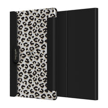 KSNY iPad 7/8/9 10.2&quot; Protective Folio, Leopard Black/Gold Foil/Clear/Black