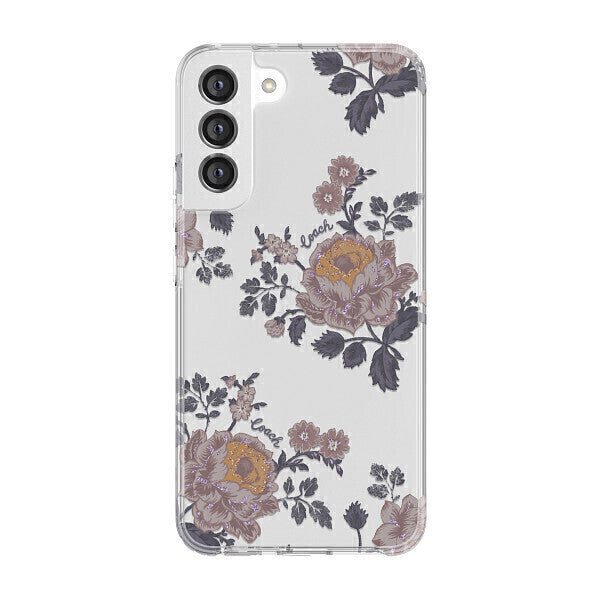 Coach Samsung Galaxy S22 Plus 5G Protective, Moody Floral/Purple/Multi/Clear/Gli