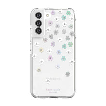 KSNY Samsung Galaxy S22 Plus 5G Defensive Hardshell, Scattered Flowers/Iridescen