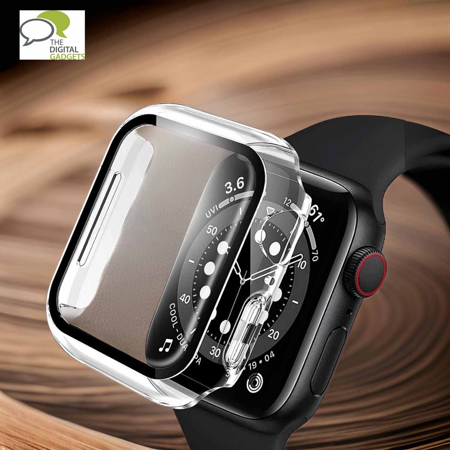 Anank Apple Watch Series 7 (41mm) Screen Guard Case, Transparent