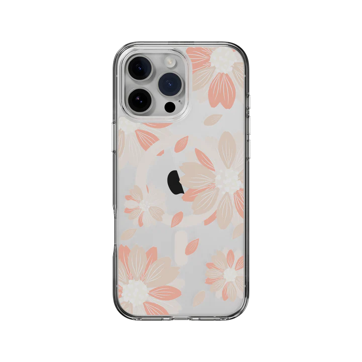 SwitchEasy iPhone 16 Pro Max Style M Pattern Shockproof, Pink Flower