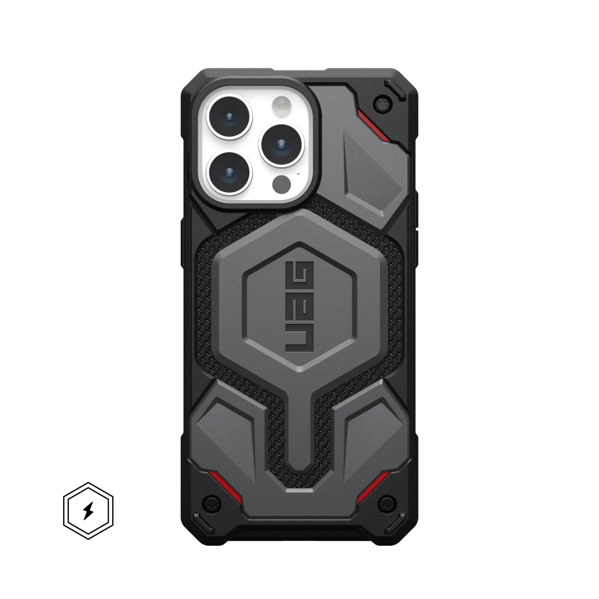 UAG iPhone 15 Pro Max Monarch Pro, Kevlar Silver