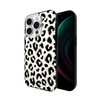 Kate Spade New York iPhone 13 Pro Max Protective Hardshell, City Leopard Black/G