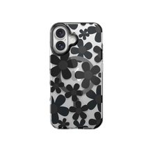 SwitchEasy iPhone 16 Plus Fleur M 3D Pattern Shockproof MagSafe Case, Black