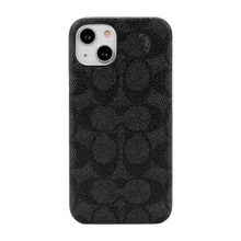 Coach iPhone 14 Plus Slim Wrap Case, Signature C Black