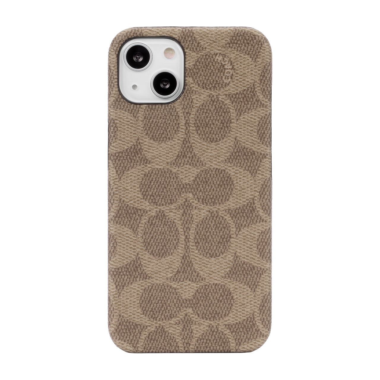 Coach iPhone 14 Plus Slim Wrap Case, Signature C Tan