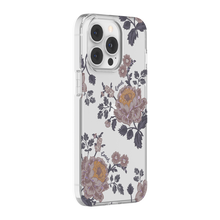 Coach iPhone 13 Pro Protective Case for MagSafe, Moody Floral/Purple/Glitter/Cle