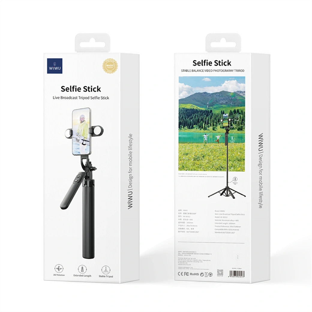 WiWU SE012 Selfie Stick, Black