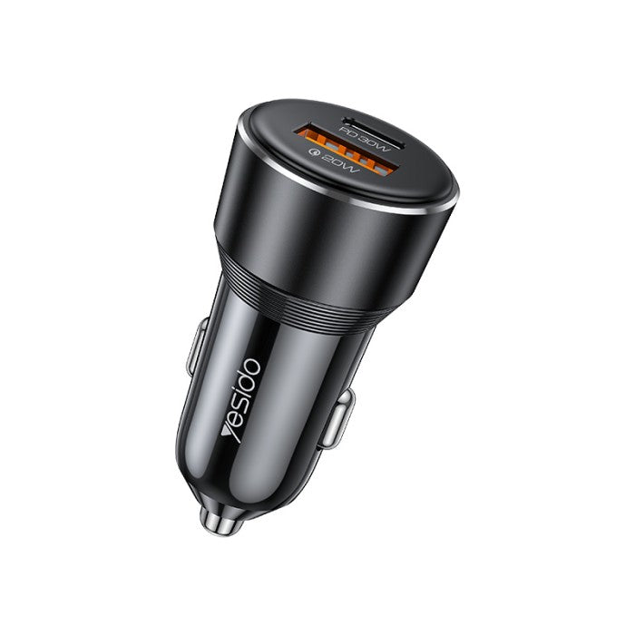 Yesido Y64 USB-C 30W+USB-A 20W Car Charger