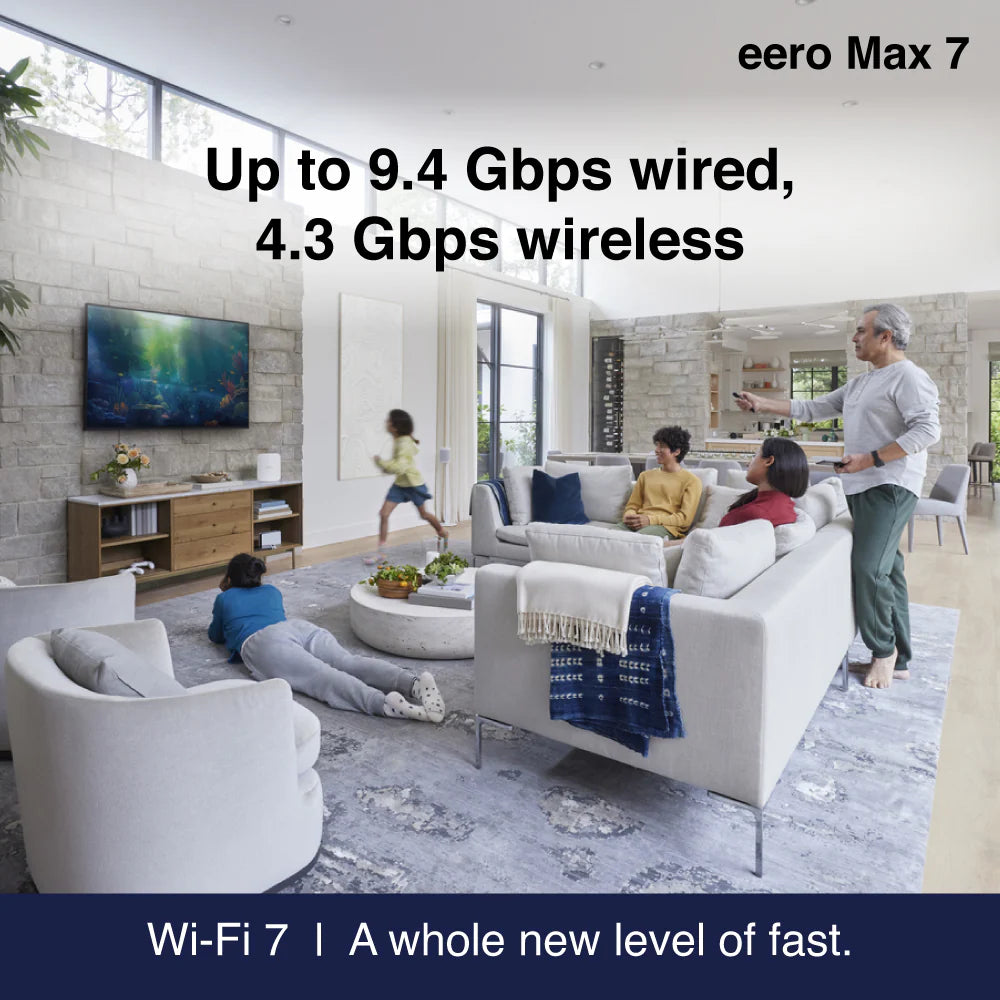 eero Max 7 Tri-band Mesh Wi-Fi 7 10G Router - 3 Pack