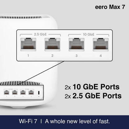 eero Max 7 Tri-band Mesh Wi-Fi 7 10G Router - 3 Pack