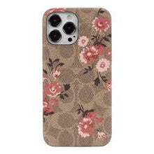 Coach iPhone 13 Pro Max Slim Wrap, Prairie Rose Signature C Khaki/Blush/Terracot